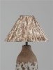 Lampka stołowa nocna ceramiczna tkaninowy abażur boho rustykalna industrialna Luces Exclusivas